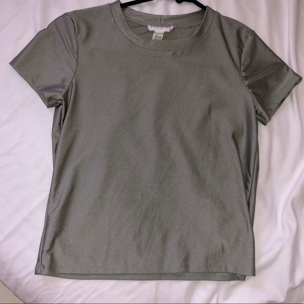 Metallic crop top